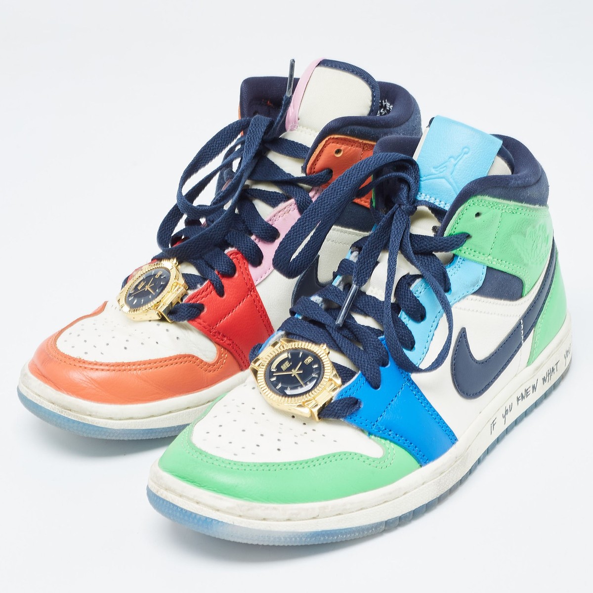 Air Jordan X Melody Ehsani Multicolor Leather Jordan 1 Mid