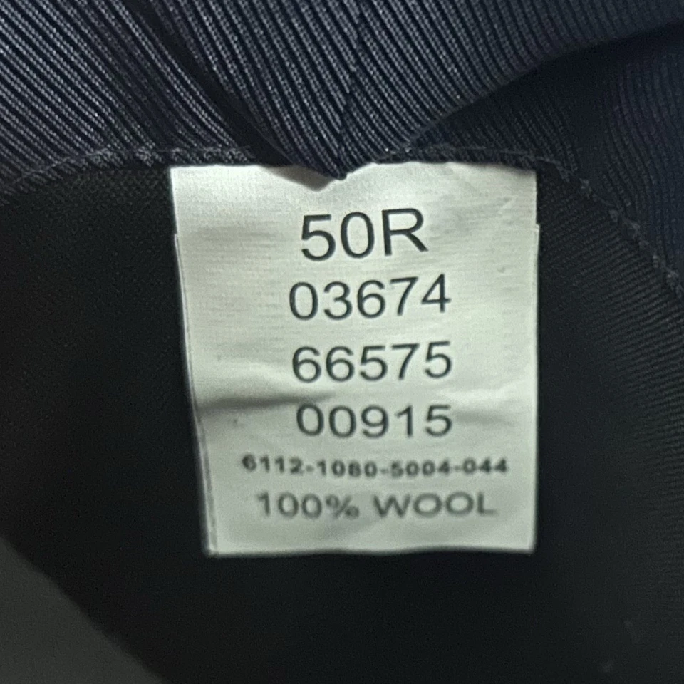 Jos A Bank 50R Tailored Fit Sport Coat 100% Wool Blue Two Button Double Vented - Image 4 of 4