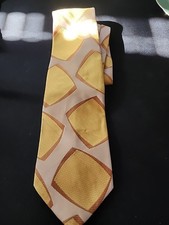 Vintage Tie Hippie Statement MOD yellow Boho gogo Psychedelic NECKTIE 60s 70