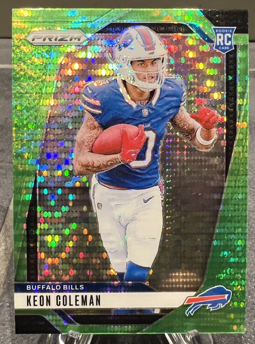 2024 Panini Prizm - Rookies Keon Coleman #362 Neon Green Pulsar Prizm (RC)