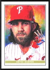 2020 Topps Game Within The Game #9 Bryce Harper By Paul Jennis