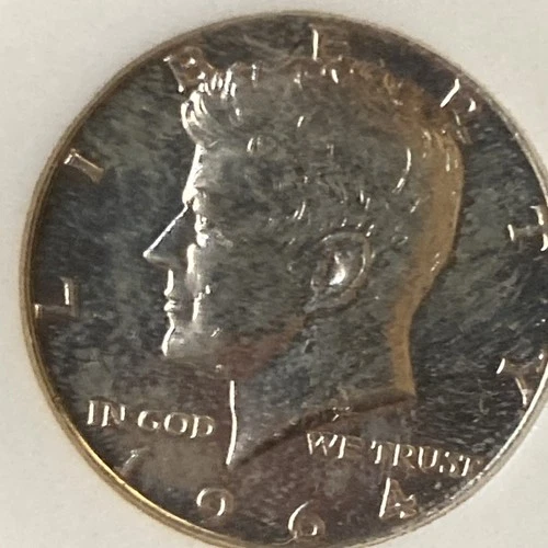 Kennedy 1964 Silver Half Dollar US Coin 50C KM# 202 Fineness 0.9 Uncertified