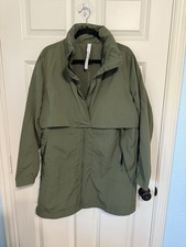 Lululemon Always Effortless Long Jacket Size 10 In medium Olive