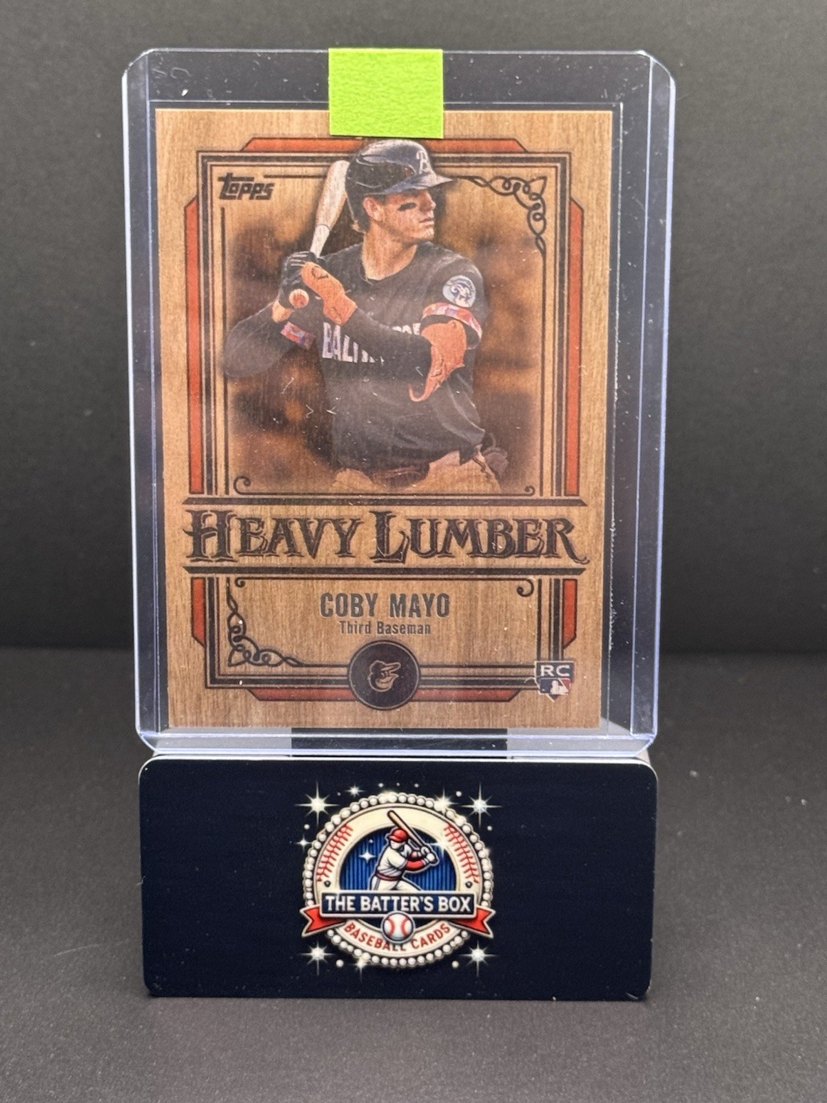 2025 Topps Coby Mayo Heavy Lumber RC Baltimore Orioles HL-20