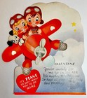 Large Vintage Airplane Valentine 1930 - 1940's Movable — photo 4