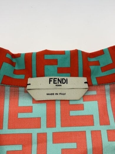 FENDI/Zucca Print/Short Sleeve Shirt/Size 40/Cotton/Multicolor/All-Over Print/FS thumbnail 3