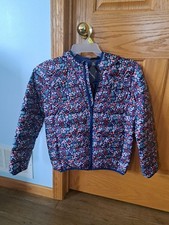 NWT Eddie Bauer Kids' Girls' Lightweight Down Packable Jacket Size M 10-12