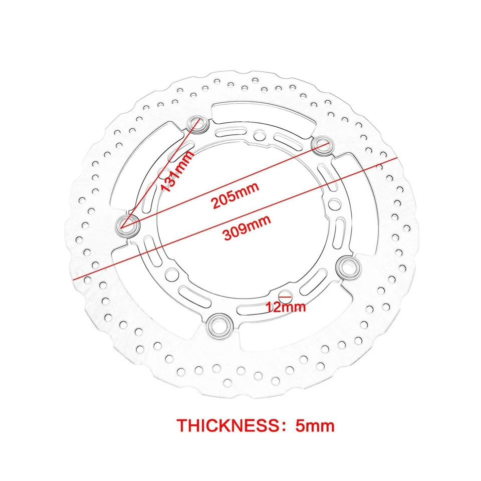 Rotor de disco de freno delantero reemplazo directo para Kawasaki Z 400 2018-2020 Foto 3 de 4