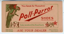 1920 Advertising Blotter for Poll Parrot Shoes