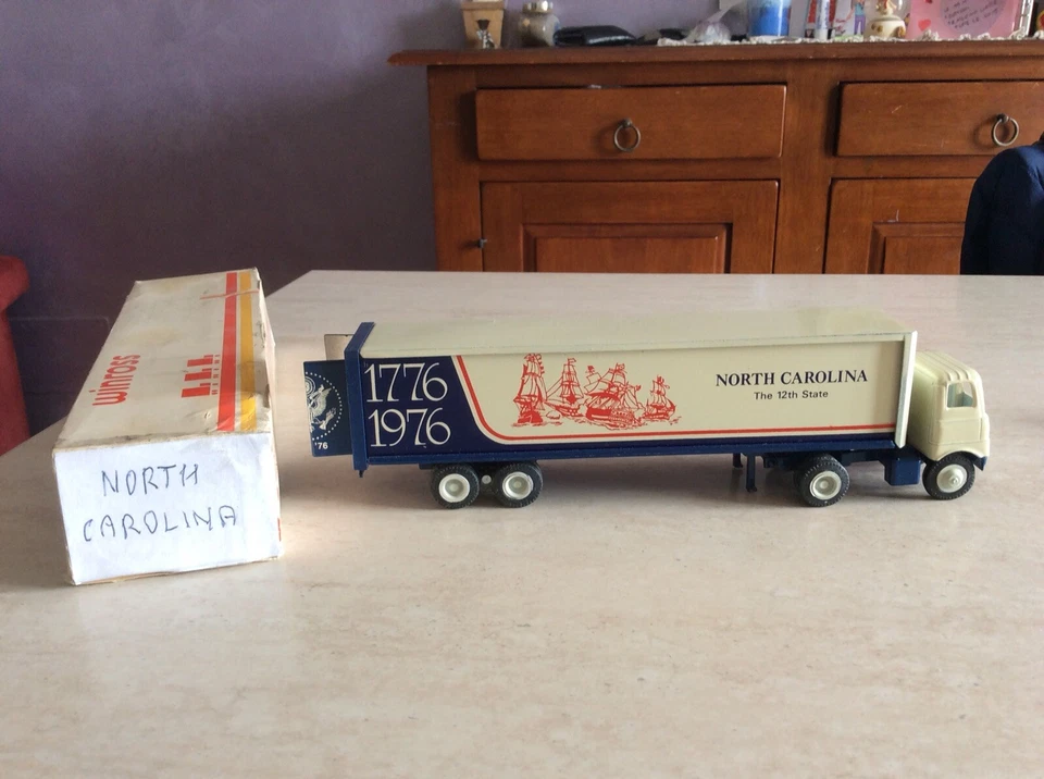 Rarissimo camion a rimorchio North Carolina Winross 1976 in box 1:64 made Usa - Immagine 3 di 4