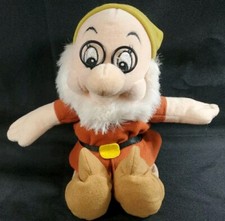 DISNEY Bean Bag Plush DOC Snow White the Seven Dwarfs 10 Inch Toy NEW