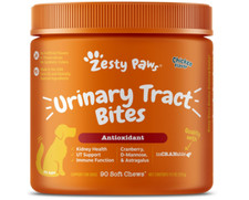 Zesty Paws Cranberry Supplement for Dogs - Bladder 90 Count - Pack of 1