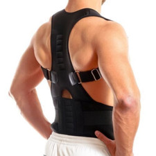 Posture Corrector Support Magnetic Back Shoulder Brace Belt Adjustable Men Women