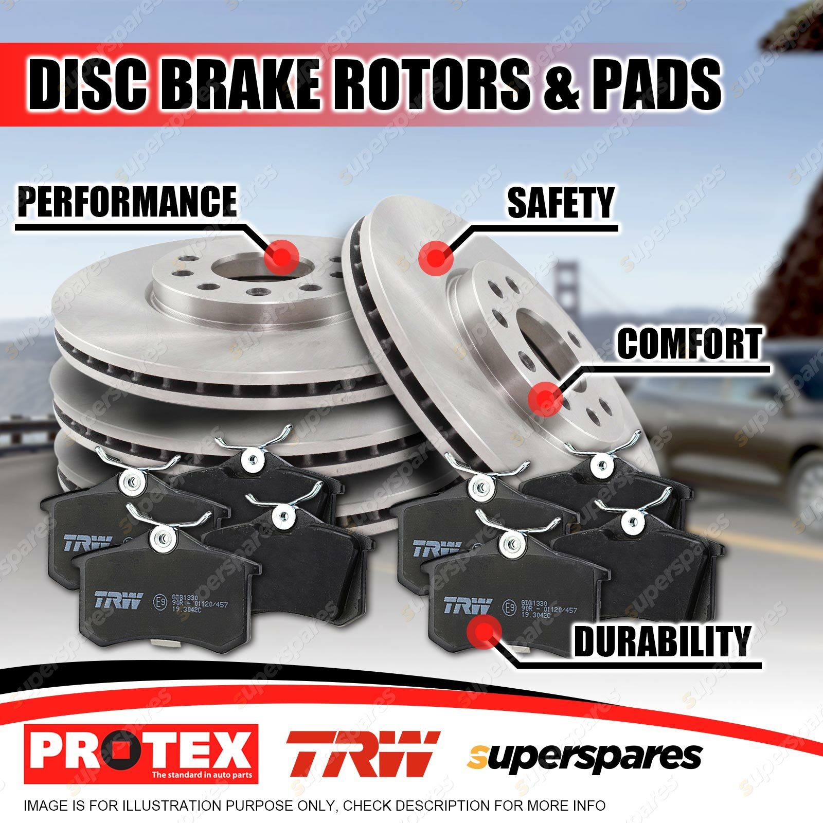 EBC USR Slotted Front Rotors (303x26mm) | 98 Mercedes-Benz M-Class ML ML320 3.2 main image 0