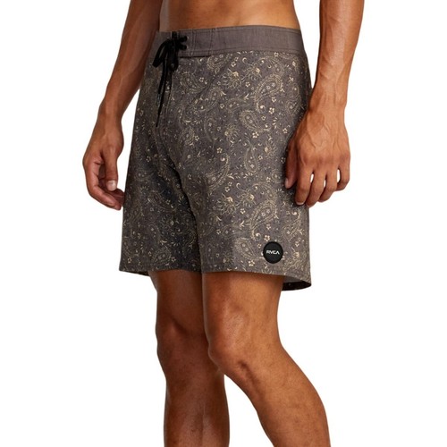 RVCA Boardshorts Mens Medium Floral Atlas Elastic Waist Beach Swim Trunks Surf