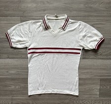 Rare ADIDAS Made In West Germany Football SHIRT Jersey 80S Size M White/Red