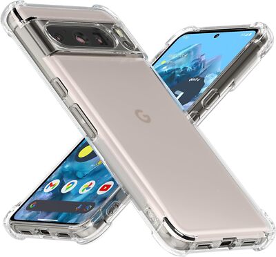 Hülle für Google Pixel 8a 8 Pro Klar Stoßfest Silikon Schutzhülle Bumper Cover