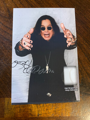 Ozzy Osbourne Hair Strand lock Piece relic Collectible proof