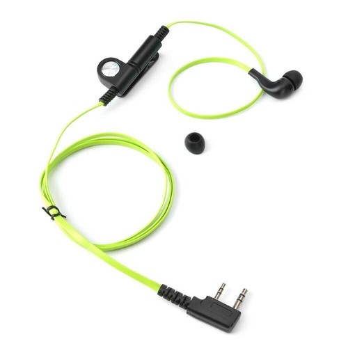 2 Pin Earphone PTT Mic Two Way Radio Noodle Headphone Cord for Kenwood Baofeng - Zdjęcie 16 z 16