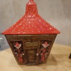 Vintage Pixie Elf Orange School House Cookie Jar — photo 1