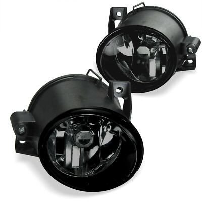 For VW Polo 9N 01-05 Fog Lights Black Smoke H3 Bulbs Left + Right