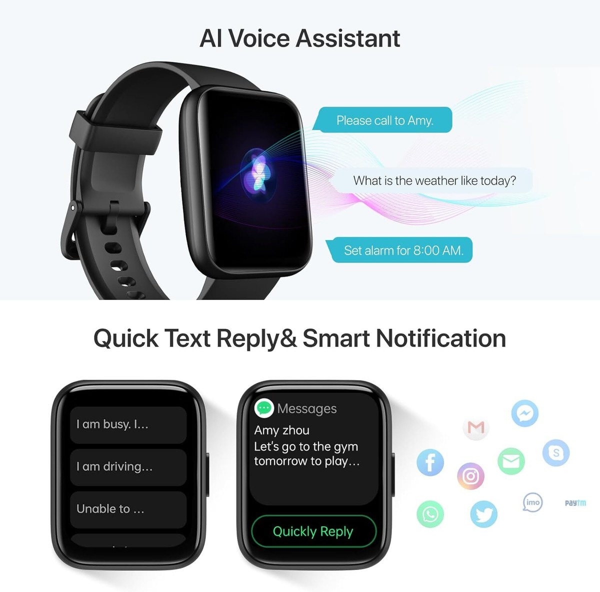 Answer Calls Smartwatch That You Can Call And Text On Text