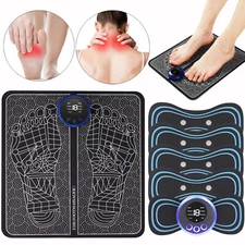  Portable Electric Foot & Neck Massager Pad Blood Circulation Muscle Stimulator