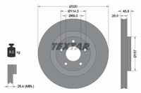 Bremsscheibe Mitsubishi P. Eclipse/Outlander 1.5-2.4 12-
