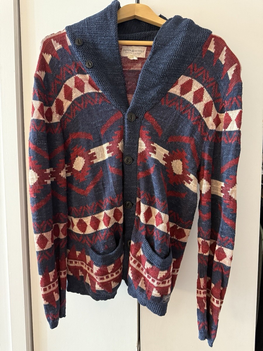 Ralph Lauren Denim Supply Aztec Southwestern Indian Western