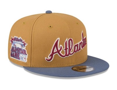 New Era Atlanta Braves Panama Tan 9Fifty 2000 All Star Game Patch SnapBack