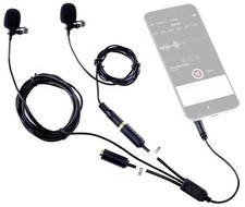 Movo Professional Lavalier Lapel Clip-on Interview Podcast Microphone