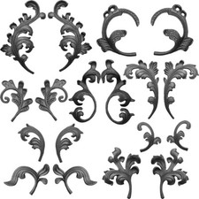 STAL Zaundekoration Zierelement Metallblumen Metallblätter Blätter 003-024