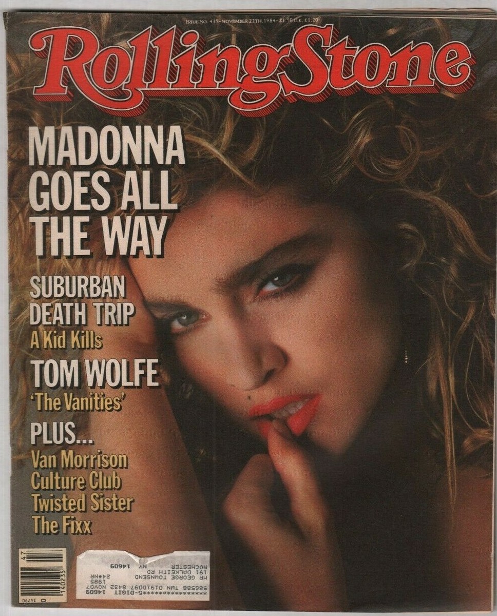 Rolling Stone Mag Madonna Goes All The Way Tom Wolfe November 22