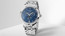 Patek Philippe 4947/1A Annual Calendar Moonphase Blue Satiné 'Bleu SLN' Shantung 2