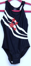 GAP Girls America White Striped Red Star Navy Blue 1 Pc Swimsuit sz XS M NWT