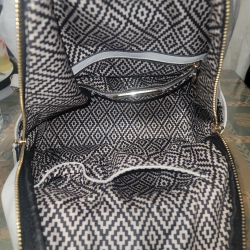 Madison West Kylee Gray PU Synthestic Leather Large Backpack - read description - Picture 8 of 11