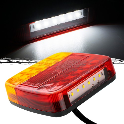 Kit de luces traseras rojas para camión impermeable 2 piezas 26 LED barco lámpara de freno de giro de parada - Imagen 3 de 6