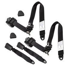 2x Safety Belt 3 Point Retractable Seat Belt for Jeep Wrangler CJ YJ  1982-1995