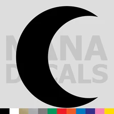 Crescent Moon Vinyl Die Cut Decal Sticker - Lunar Space