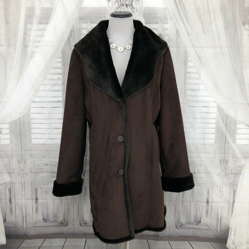 Faux Fur Coat Collar Suede 