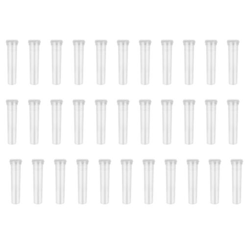  100 Pcs Transparent Flower Tube Clear Container with Lid Vase for Flowers - Picture 1 of 12