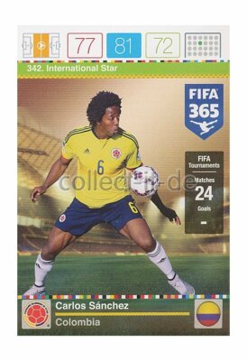 FIFA 365 Adrenalyn XL - Nr. 342 Carlos Sanchez - International Stars