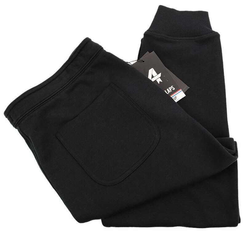 FOURLAPS Mens Black French Terry Athletic Fit Joggers XXL New With Tags