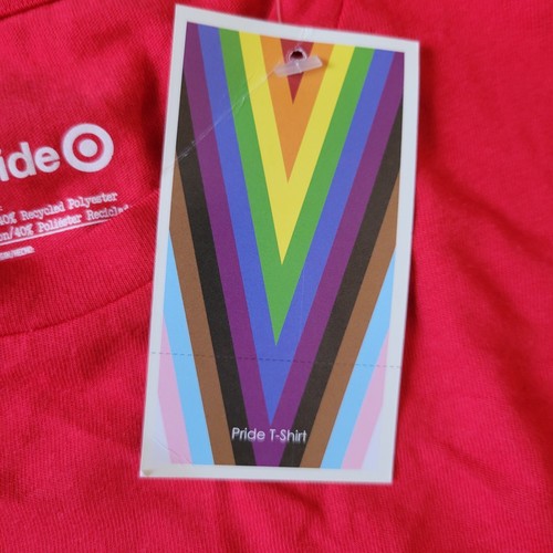 NEW LGBTQ Pride Equality Adult Pronouns Short Sleeve Red T-Shirt Size Small - Picture 5 of 8