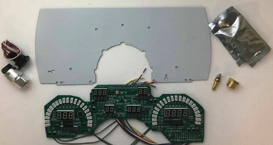 Panel de tablero digital Camaro 1991-1992 medidores LED azules hechos en EE. UU. Foto 2 de 4