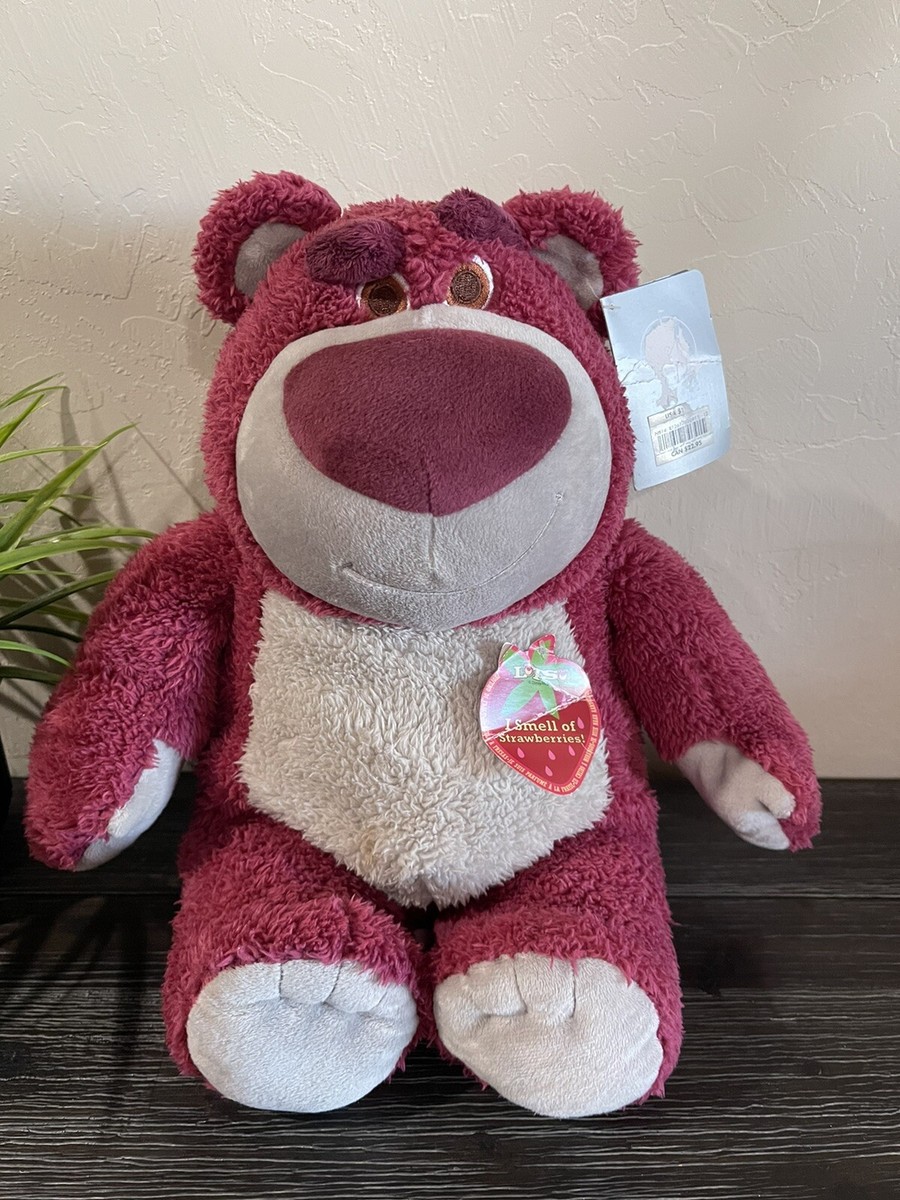 Disney Parks Toy Story 3 Lotso Huggin Bear 14" Plush Strawberry Scented |  eBay