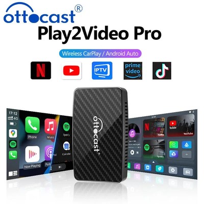 OTTOCAST 5 App Video AI Box Wireless CarPlay Android Auto Adapter Erweiterbar