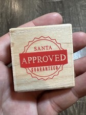santa approved guaranteed rubber stamp