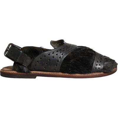 DOLCE & GABBANA Shoes Black Gazelle Hair Leather Flats  display picture 3