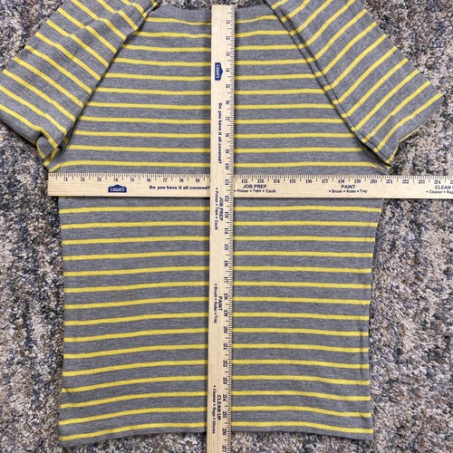 American Eagle Thermal Shirt Mens Size Small Yellow Long Sleeve Striped - 第 7/11 張圖片